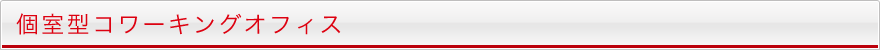 個室型コワーキングオフィス